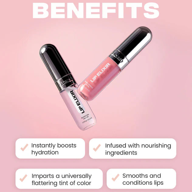 Lip Glaze Elixir - 3in1 Balm + Oil + Gloss